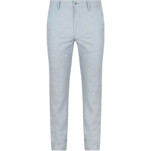 Pantalon Chino Lou Mix Lin Bleu Clair - Alberto - Modalova
