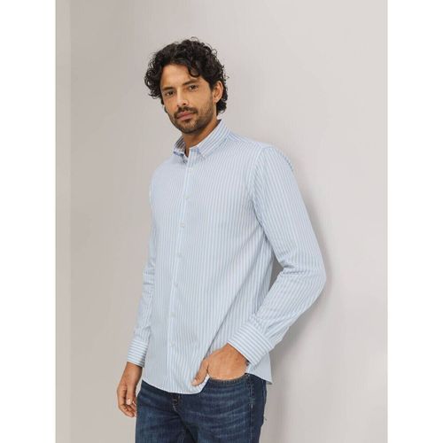 Chemise Chemise Dobby Rayures Bleu Clair - State Of Art - Modalova
