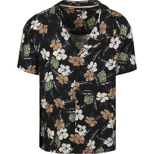 Chemise Beach Chemise Flower Noir - BOSS - Modalova