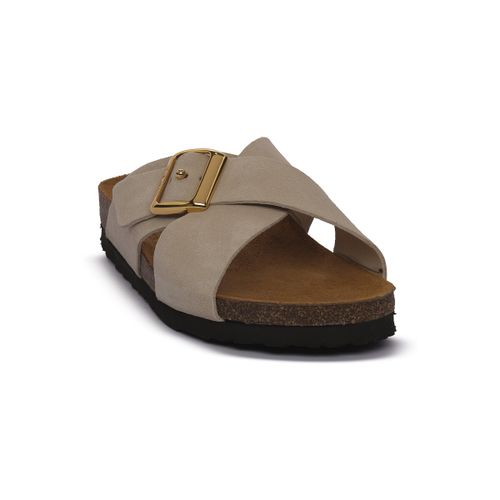Mules Frau VELOUR CAPPUCCINO - Frau - Modalova