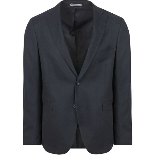 Veste Classic Colbert Mix Laine Marine - Suitable - Modalova