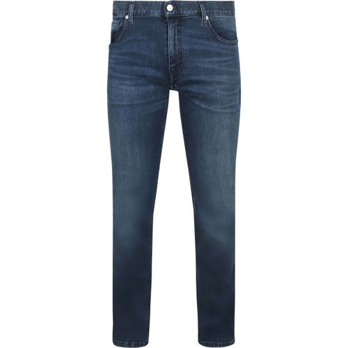 Pantalon Denim Slim Double Flex Bleu Foncé - Alberto - Modalova