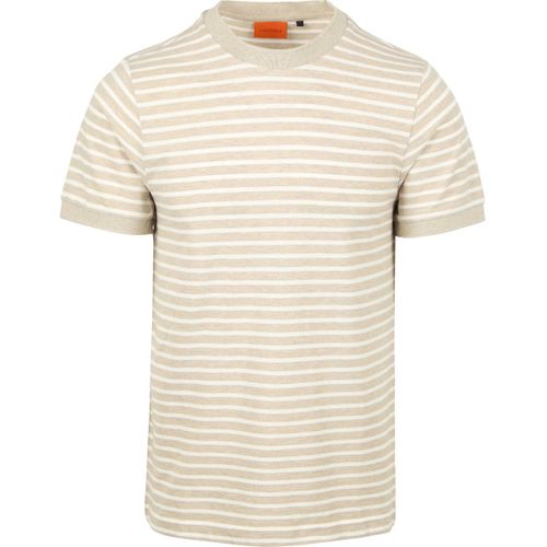 T-shirt T-shirt Isaac Rayé Piqué Pebble - Suitable - Modalova