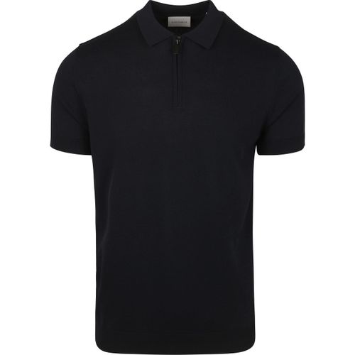 T-shirt Knitted Polo Demi-Zip Marine - Suitable - Modalova