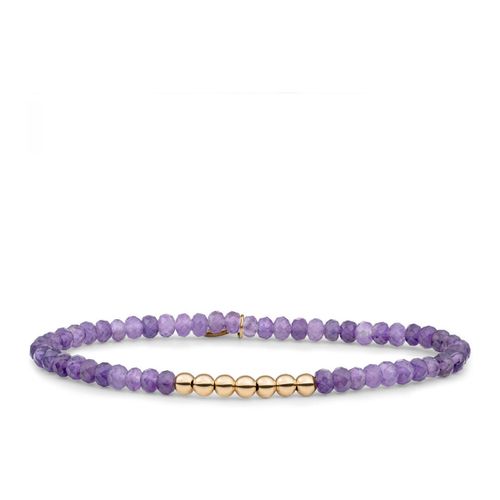 Bracelets Bracelet Améthyste Reverse Universe Argent plaqué or - Sparkling Jewels - Modalova
