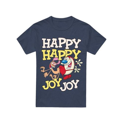 T-shirt Happy Happy Joy Joy - Ren & Stimpy - Modalova