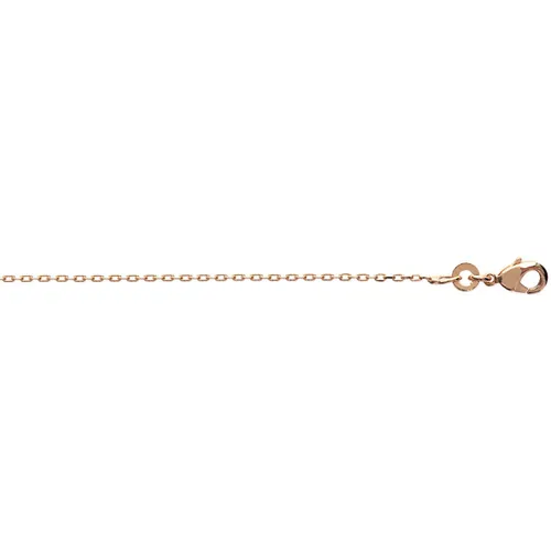 Collier Chaîne plaqué or rose 45cm - Brillaxis - Modalova