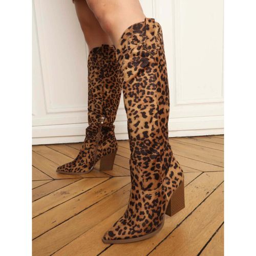 Bottes à talon Bottes, cuissardes - Léopard - La Modeuse - Modalova