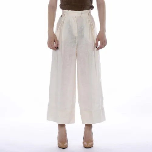 Pantalon Crop Ecru - Manila Grace - Modalova