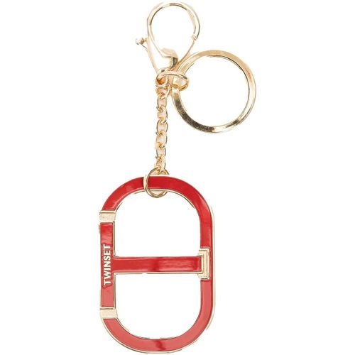 Porte clé Portachiavi In Metallo Con Oval T E Moschettone - Twin Set - Modalova