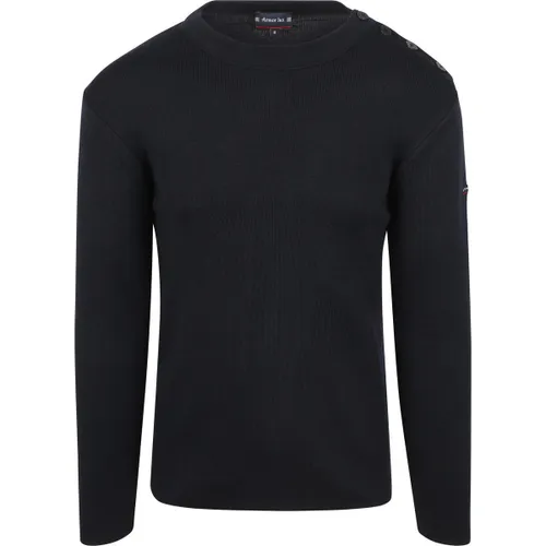 Sweat-shirt Marin Goulenez Pull Laine Merino Marine - Armor Lux - Modalova