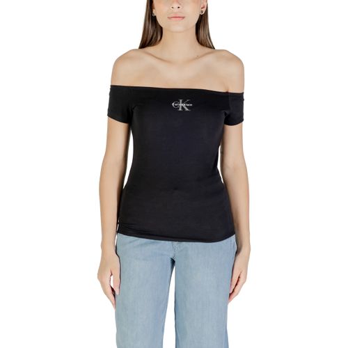 T-shirt MONOGRAM OFF SHOULDE LV047C203G - Calvin Klein Jeans - Modalova