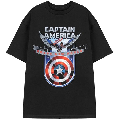 T-shirt Brave New World Captain America T-shirt à manches courtes - Marvel - Modalova