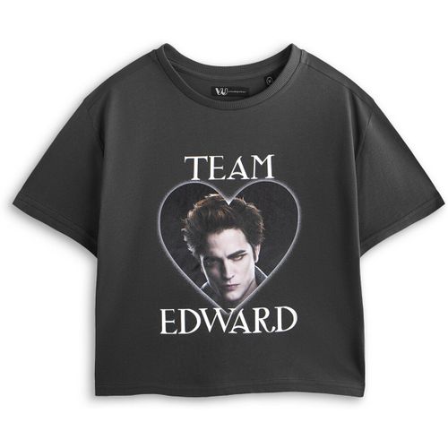 T-shirt Team Edward Crop T-shirt court à manches courtes - Twilight - Modalova