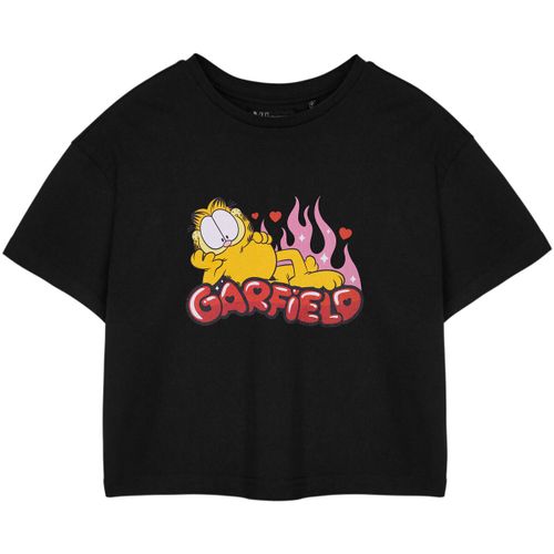 T-shirt Flames T-shirt court à manches courtes - Garfield - Modalova