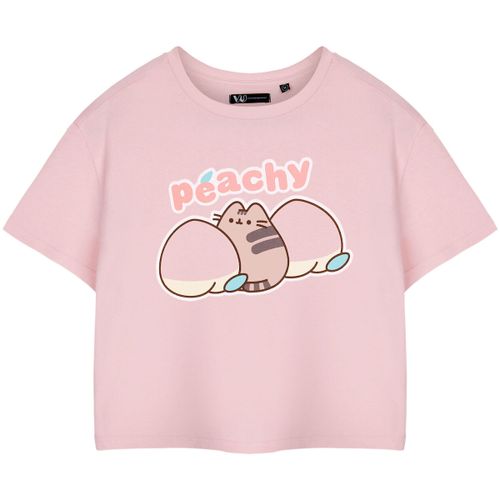T-shirt Peachy T-shirt court à manches courtes - Pusheen - Modalova