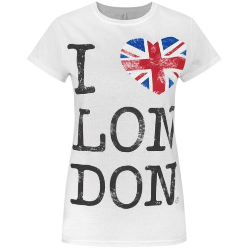 T-shirt Text T-shirt à manches courtes - I Love London - Modalova