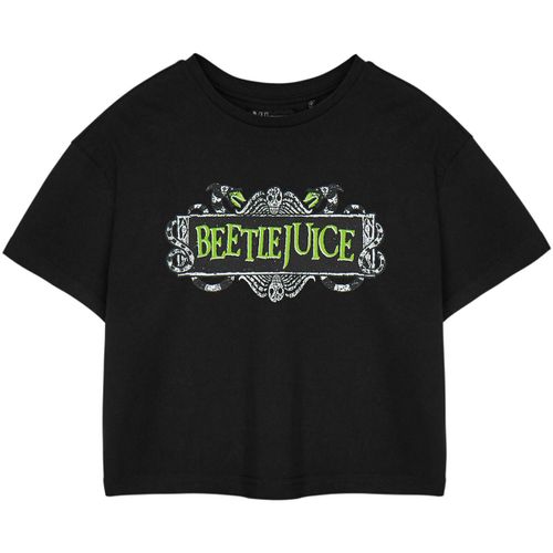 T-shirt Logo Crop Top T-shirt court à manches courtes - Beetlejuice - Modalova