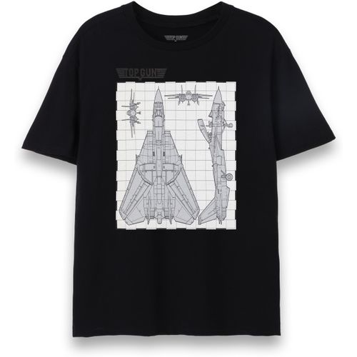 T-shirt Fighter Jet Blue Print T-shirt à manches courtes - Top Gun - Modalova