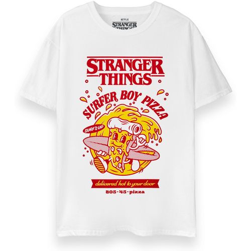 T-shirt Surfer Boy Pizza T-shirt à manches courtes - Stranger Things - Modalova
