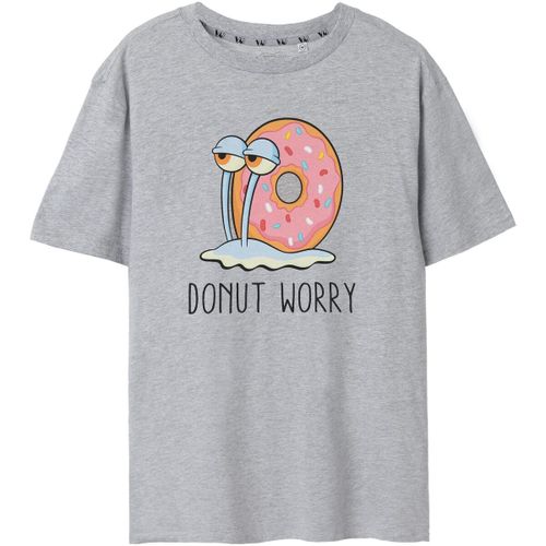 T-shirt Donut Worry T-shirt à manches courtes - Spongebob Squarepants - Modalova