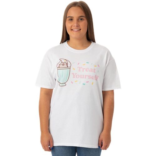 T-shirt Treat Yourself T-shirt à manches courtes - Pusheen - Modalova