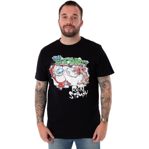 T-shirt Graffiti T-shirt à manches courtes - Ren & Stimpy - Modalova