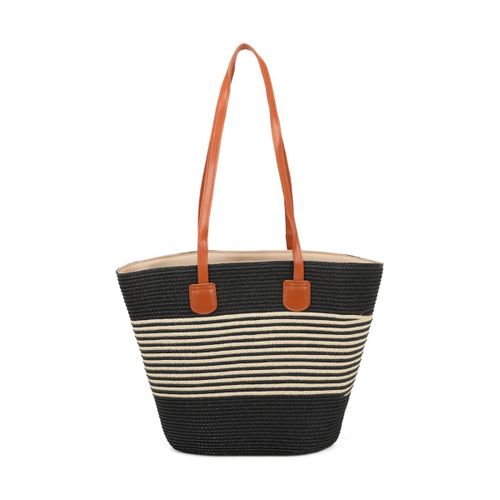 Cabas Sacs de plage - Noir / Beige - La Modeuse - Modalova