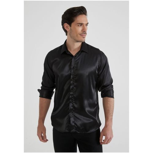 Chemise Chemise Satiné H, Noir - Kebello - Modalova