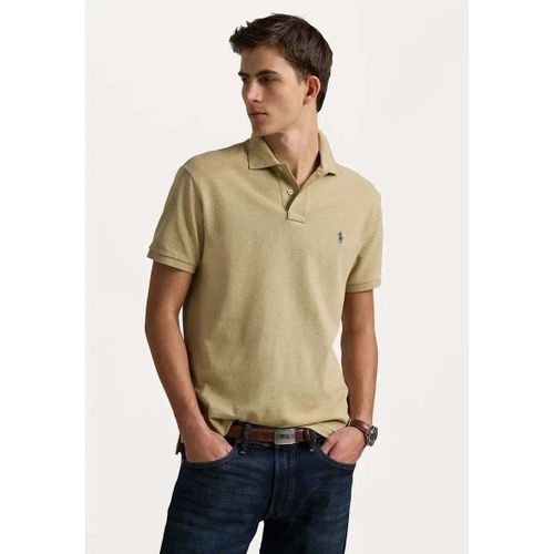 T-shirt Polo ajusté beige en coton - Ralph Lauren - Modalova