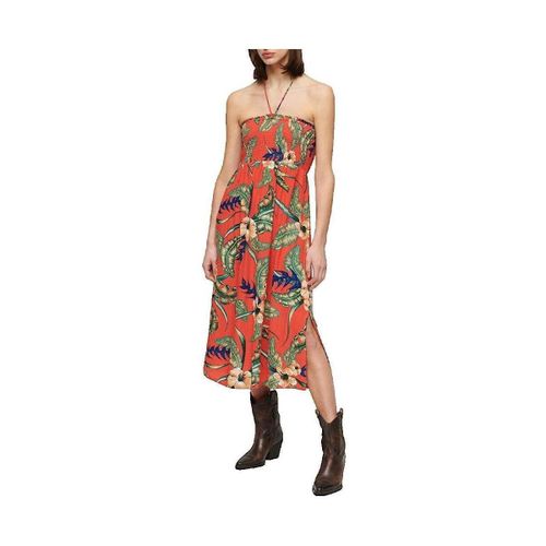 Robe Longue Smocked Midi Beach - Superdry - Modalova