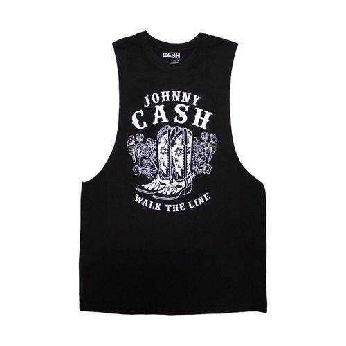 Debardeur Johnny Cash Walk The Line - Johnny Cash - Modalova