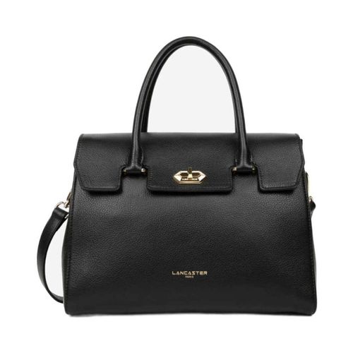 Sac à main Sac à Rabat Foulonné Milano L Noir - LANCASTER - Modalova
