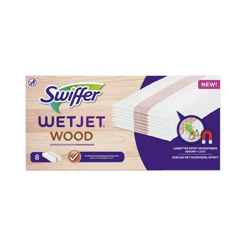 Accessoires chaussures Recharges de Lingettes Effet Microfibres Wet Jet Wood - Swiffer - Modalova