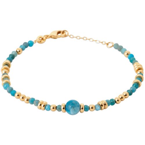 Bracelets Bracelet plaqué or et apatite bleue - Brillaxis - Modalova