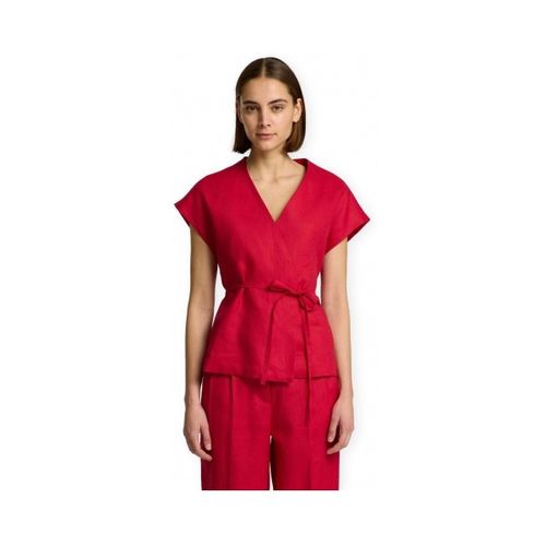 Blouses W Top Lia Linen - Sawy Red - Selected - Modalova