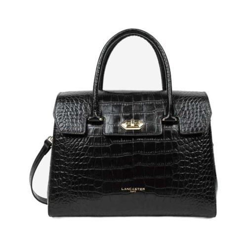 Sac à main Sac à Main A rabat avec fermoir Exotic Croco Noir Croco - LANCASTER - Modalova