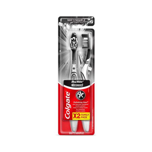 Bien être / Santé Brosse à Dent Max White Charcoal Soft 2pcs - Colgate - Modalova