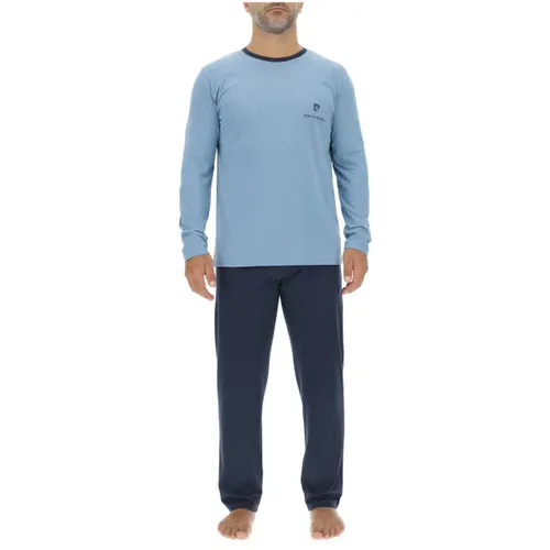 Ensembles de pyjama Ensemble Pyjama long en coton uni Logo poitrine - Pierre Cardin - Modalova
