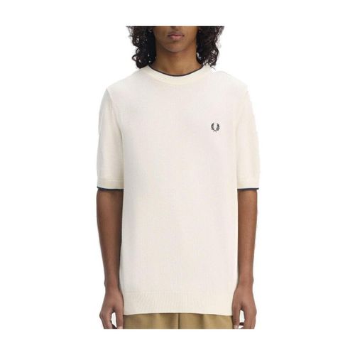 T-shirt Texture Front Knitted T-shi - Fred Perry - Modalova
