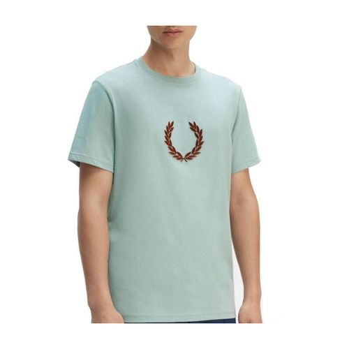 T-shirt Textured Laurel Wreath T-sh - Fred Perry - Modalova