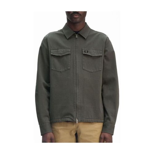 Veste Twill Zip-through Overshirt - Fred Perry - Modalova