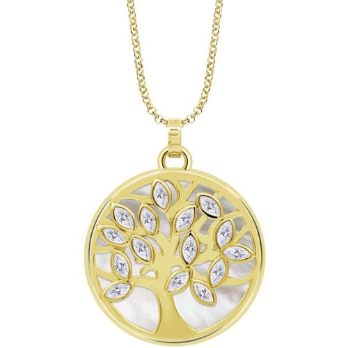 Collier Collier arbre de vie argent doré nacre Silver - Lotus - Modalova