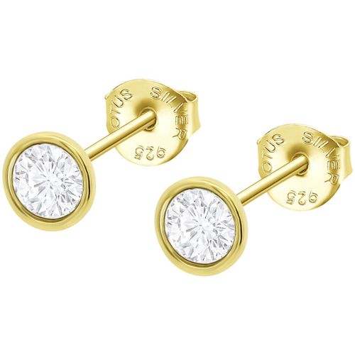 Boucles oreilles Boucles d'oreilles Silver Charming Lady dorées - Lotus - Modalova