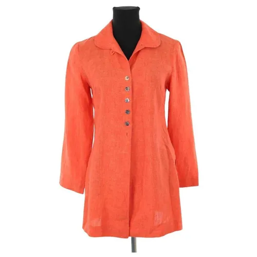 Robe courte Robe en lin orange - Tara Jarmon - Modalova