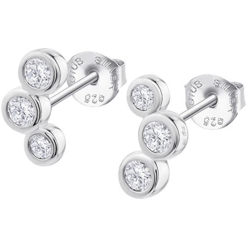 Boucles oreilles Boucles d'oreilles Silver trilogie oxydes - Lotus - Modalova