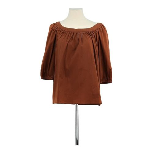 T-shirt T-shirt en coton marron - Miu Miu - Modalova