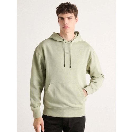Polaire Sweat à capuche vert en coton - BOSS - Modalova