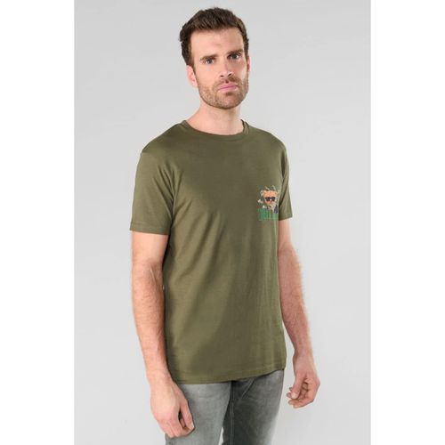 T-shirt T-shirt jalen kaki imprimé - Le Temps des Cerises - Modalova