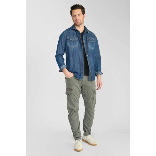 Pantalon Pantalon cargo kuroo gris vert - Le Temps des Cerises - Modalova